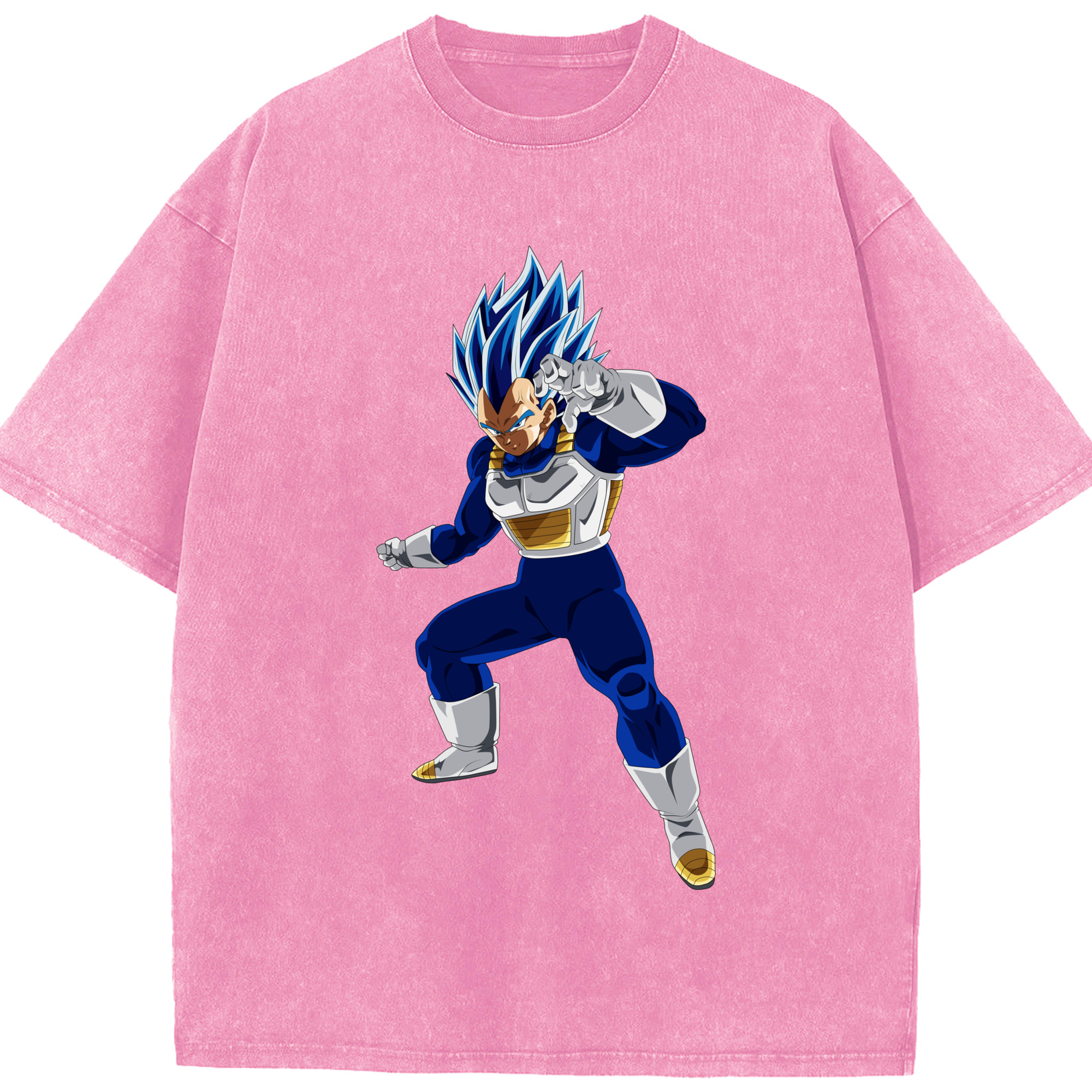 （画像用） ドラゴンボール ベジータ四世（Bejīta Yonsei）DRAGON BALL Vegeta IV 綿100% ヴィンテージ風 半袖Tシャツ（フロントプリント）